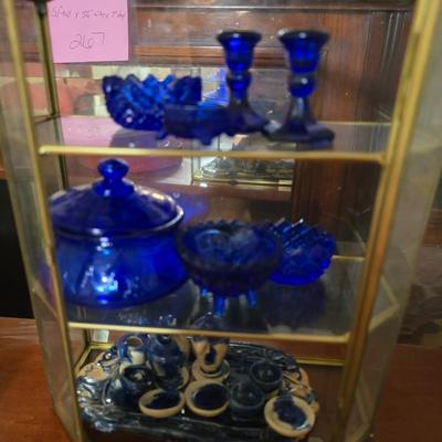Glass box with miniatures