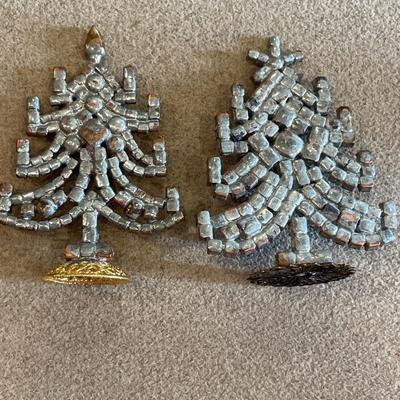 Sparking mini rhinestone Christmas trees