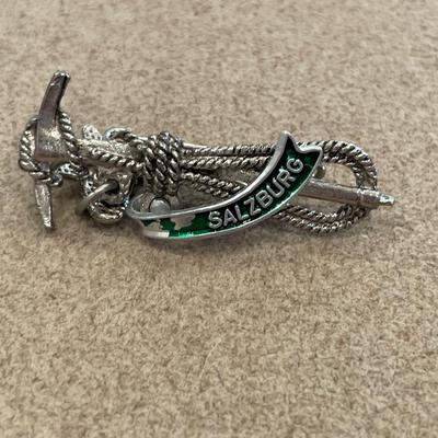 Pins and necklace from around the world