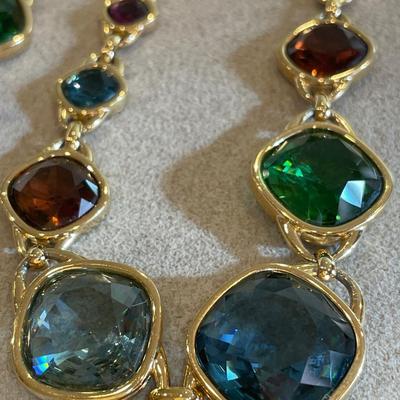 Massive multicolor Swarovski necklace