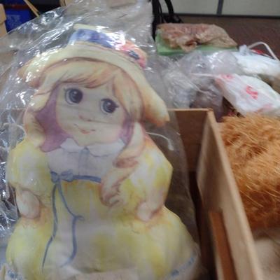 Collection of Dolls and Doll Accessories- Parasols, Stands, Hats