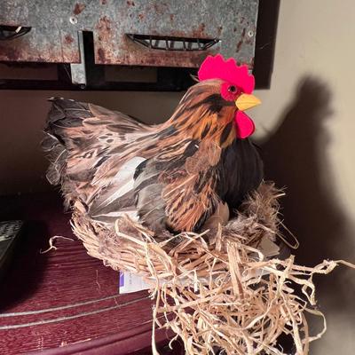 Metal Nesting Box Complete W/Chickens! (D-RG)