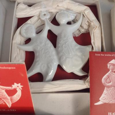 Collection of Vintage Haviland Jean Jacques Prolongeau Porcelain Christmas Ornaments