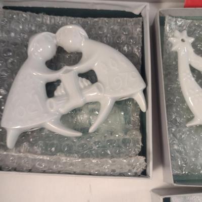 Collection of Vintage Haviland Jean Jacques Prolongeau Porcelain Christmas Ornaments