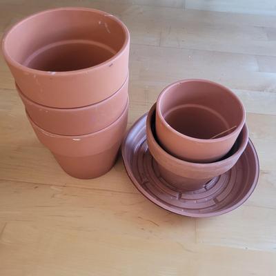 Wrought Iron Planters and Pots (LR-EL)