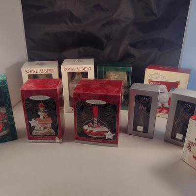 Collection of Christmas Ornaments- Fitz and Floyd, Hallmark, Royal Albert (#2)