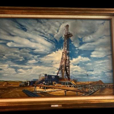 “Sage Oil Rig” signed by CJ Sigler
