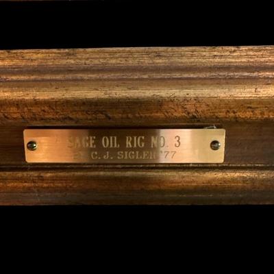 “Sage Oil Rig” signed by CJ Sigler