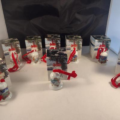 Collection of Vintage Hutschenreuther Weihnachtsglocke Porcelain Bells