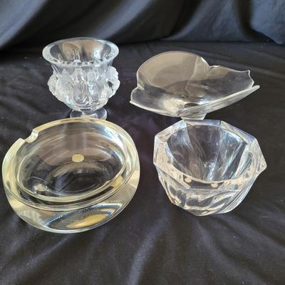 Four Decorative Glass Vessels by Steuben, Orrefors, & More (LR-EL)