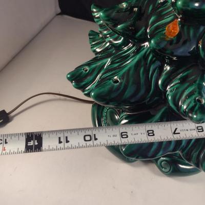 Vintage Ceramic Christmas Tree- Approx 18" Tall with Star- Atlantic Mold 1974