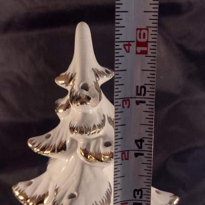 Vintage Ceramic Christmas Tree- Approx 16 3/8" Tall- Atlantic Mold