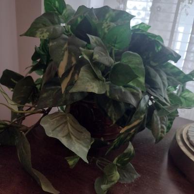 Collection of Artificial Greenery and Flower Arrangements