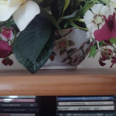 Collection of Artificial Greenery and Flower Arrangements