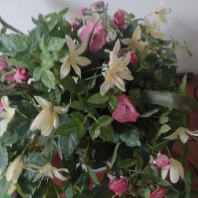 Collection of Artificial Greenery and Flower Arrangements
