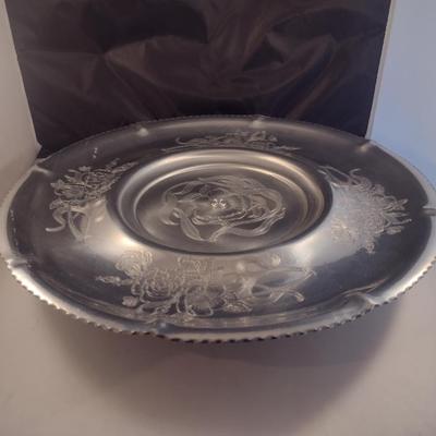 Vintage Wilson Specialties Co. Inc. Hand Wrought Aluminum Lazy Susan- Approx 19 3/4" in Diameter