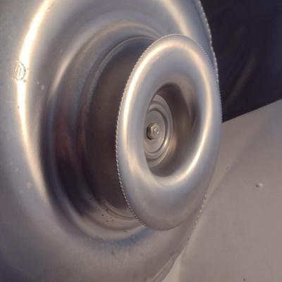 Vintage Wilson Specialties Co. Inc. Hand Wrought Aluminum Lazy Susan- Approx 19 3/4" in Diameter