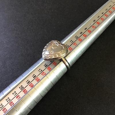 Treasured memories by Ganz initial R heart locket ring