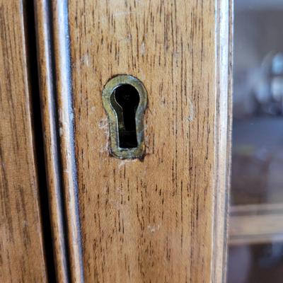 Large Wooden Georgian Breakfront Cabinet (LR-EL)