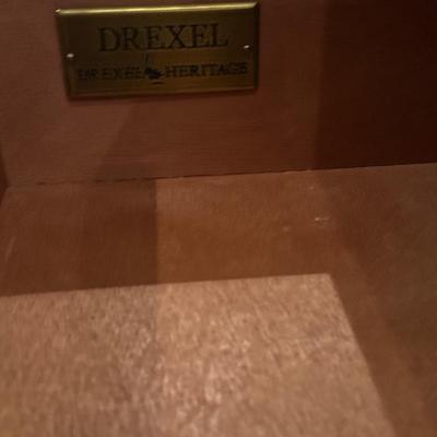 Drexel coffee table with 7 drawers