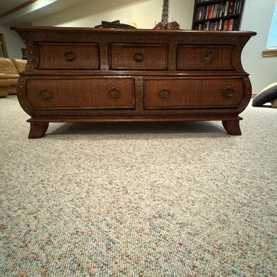 Drexel coffee table with 7 drawers