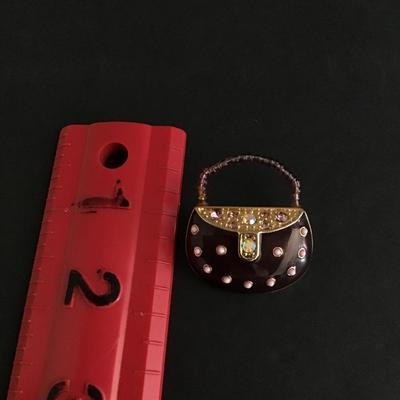 Cute vintage handbag brooch