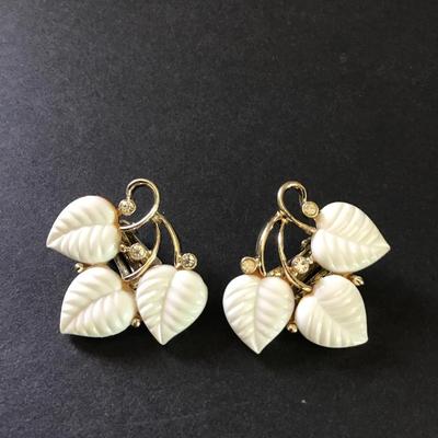 Beautiful Claudette thermoset earrings