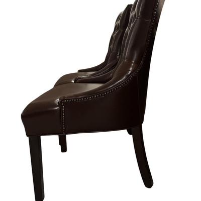 Pair of leather chairs