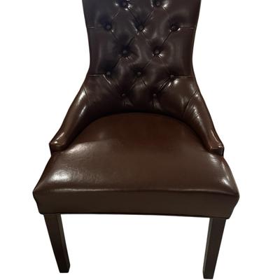 Pair of leather chairs