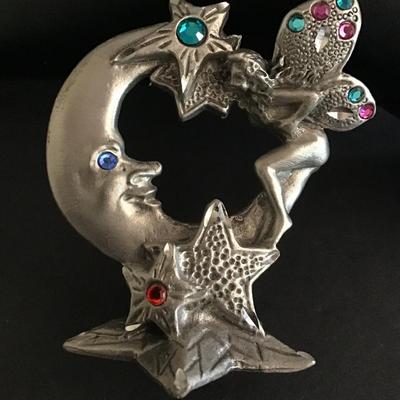 Vintage Jay Craft, moon, fairy, paperweight