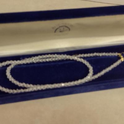 Austrian Crystal Necklace- Approx 22" Long (#5)