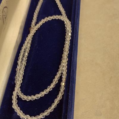Austrian Crystal Necklace- Approx 22" Long (#5)