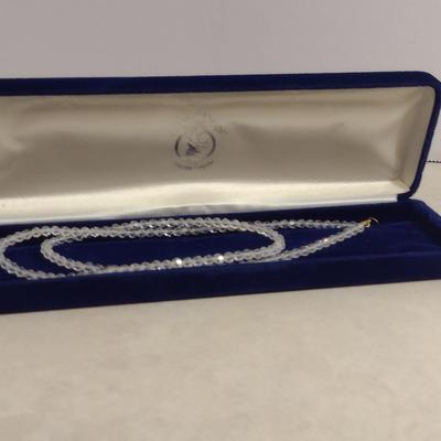 Austrian Crystal Necklace- Approx 22" Long (#5)