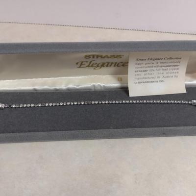 Swarovski Strass Crystal Bracelet- Approx 7" Long (#7)