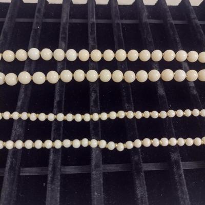 Pair of Stone Bead Necklaces (#8)