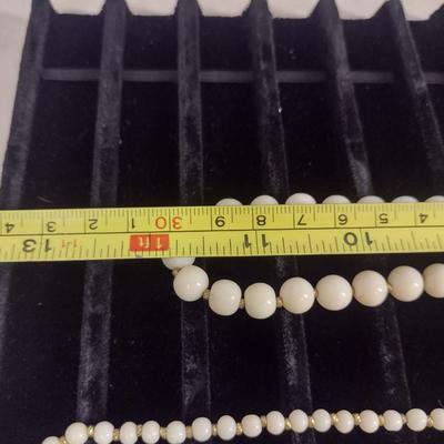 Pair of Stone Bead Necklaces (#8)