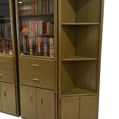 4 MCM Cabinets. ( books not included )