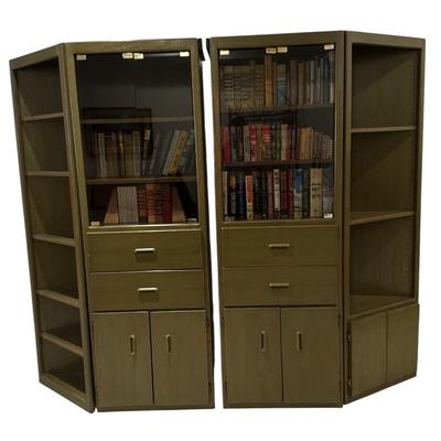 4 MCM Cabinets. ( books not included )