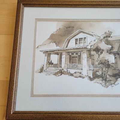 Two Original House Portraits (LR-EL)