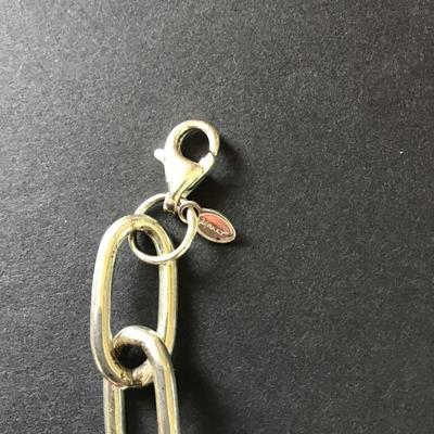 Vintage Monet, 925 silver heart charm bracelet