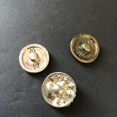 Rhinestone black snaps