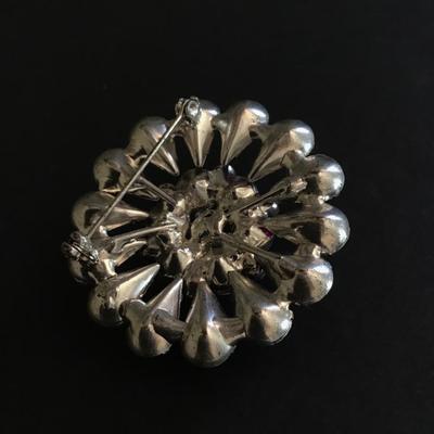 Pretty Purple Rhinestone brooch