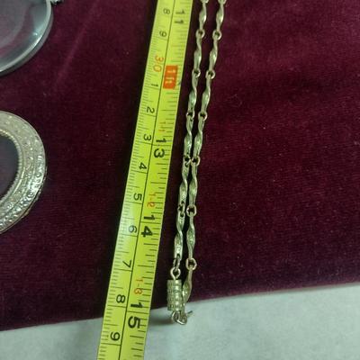 Collection of Magnifying Glass Pendant Necklaces (#16)