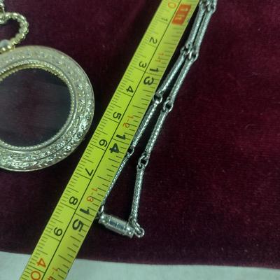 Collection of Magnifying Glass Pendant Necklaces (#16)