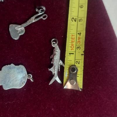 Collection of Sterling Silver Charm Pendants- Approx 27 Grams Total Weight (#17)