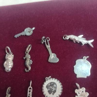 Collection of Sterling Silver Charm Pendants- Approx 27 Grams Total Weight (#17)
