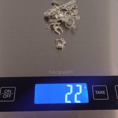 Collection of Sterling Silver Charm Pendants- Approx 22 Grams Total Weight (#24)
