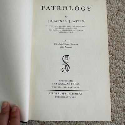 Patrology Vol.I-Vol. III by Johannes Quasten (BR2-BM)