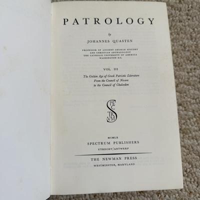 Patrology Vol.I-Vol. III by Johannes Quasten (BR2-BM)