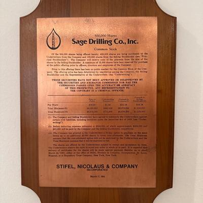 Sage Oil Photos and plaque